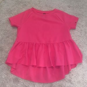 Adorable flowy Shein blouse in hot pink!!